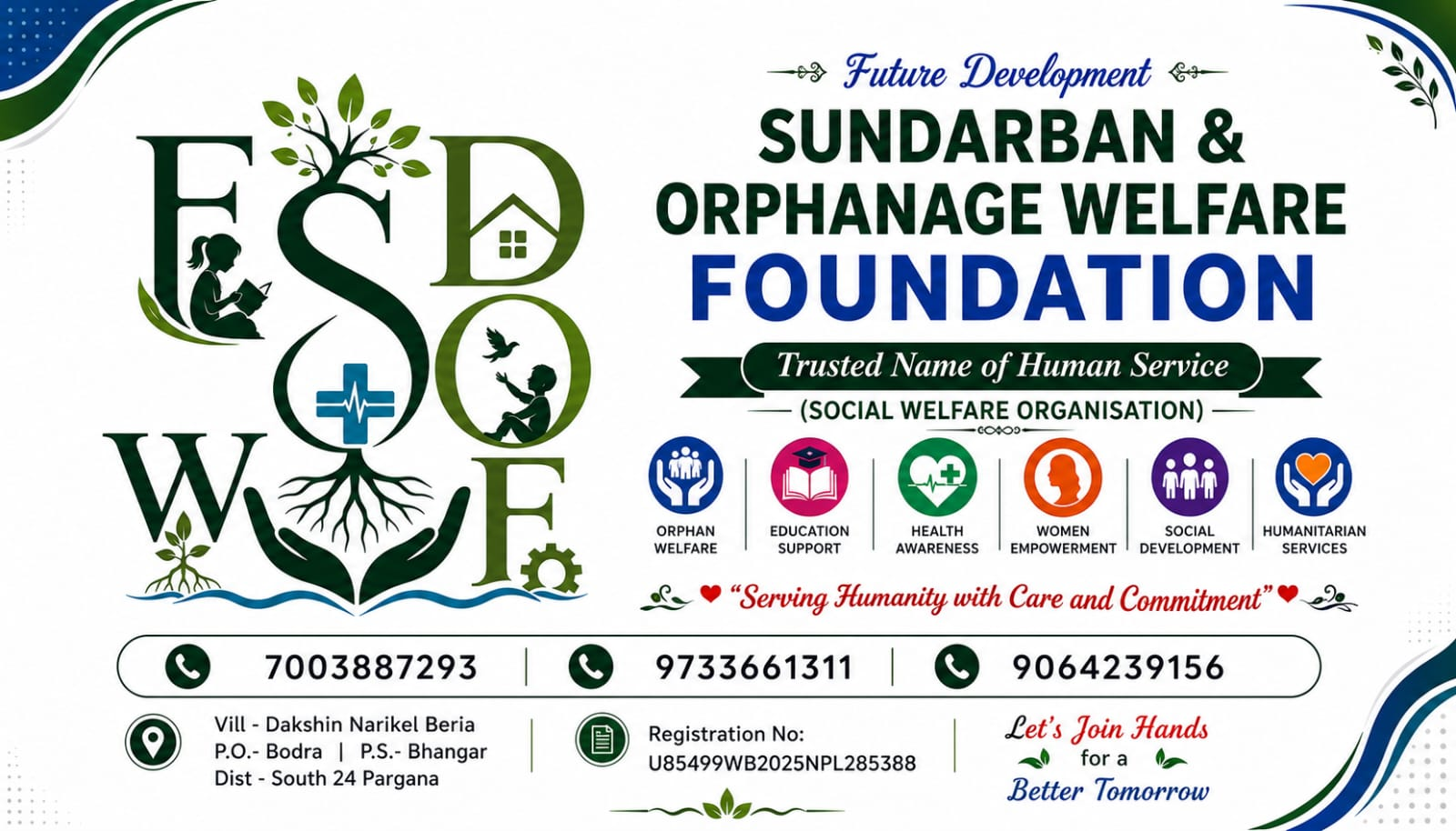 Future Development Sundarban & Orphanage Welfare Foundation Banner